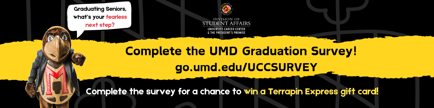 UMD Grad survey promotion.